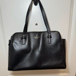 Kate Spade Black Leather Tote Bag